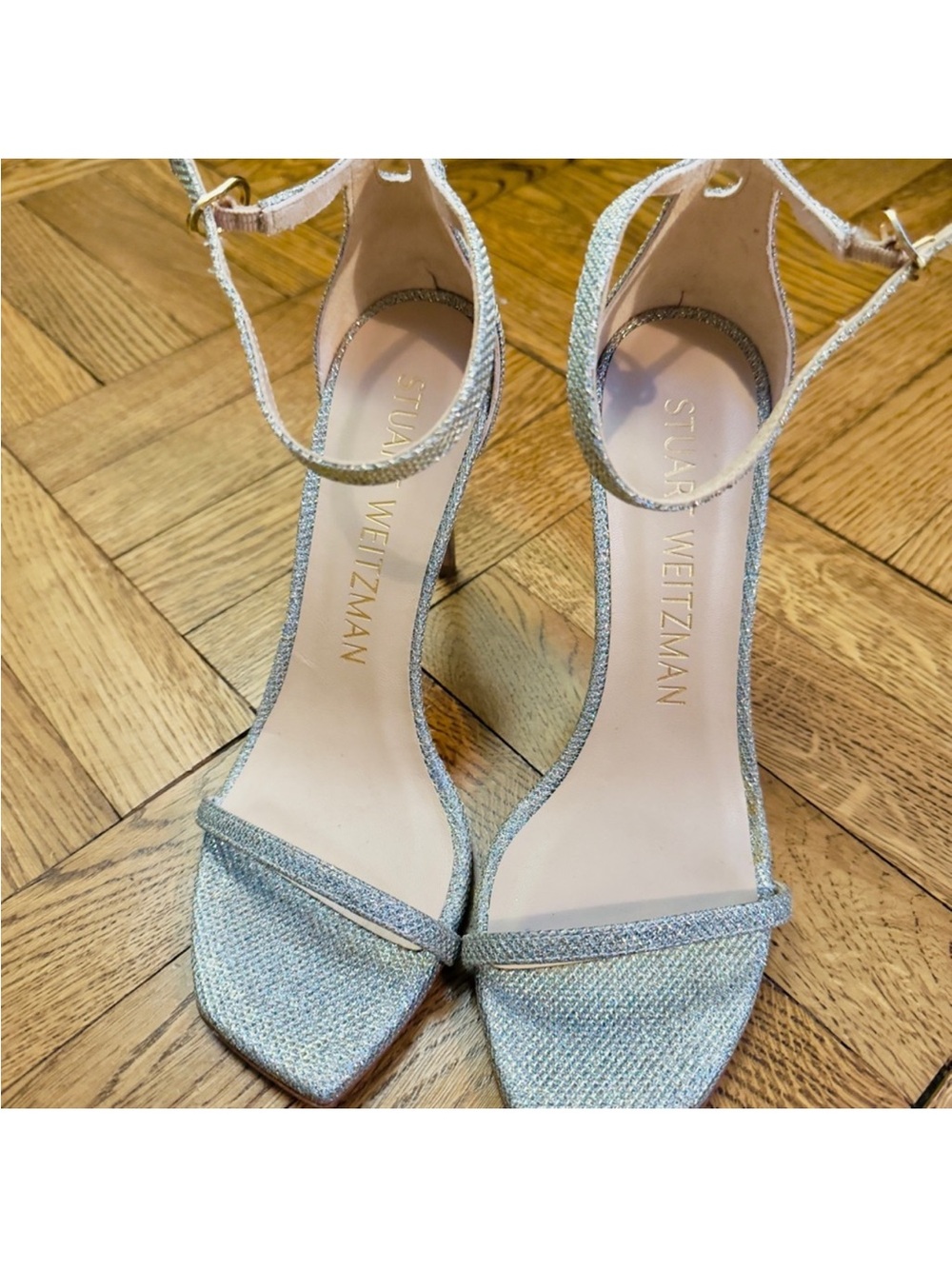 LOT Stuart Weitzman Platino Heels Sandals Gold 6.5 PLUS BONUS Pair Schutz 6.5 - Picture 13 of 15